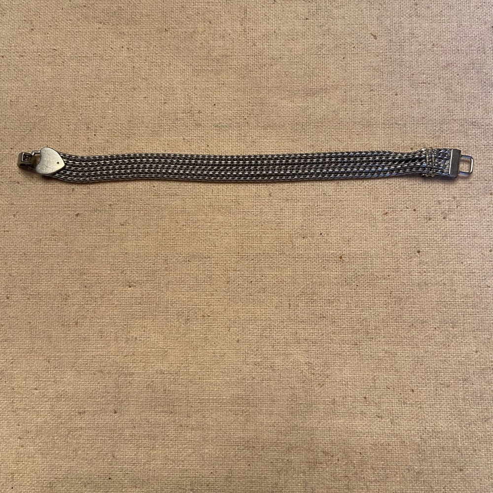 KEEP Collective silver mesh bracelet